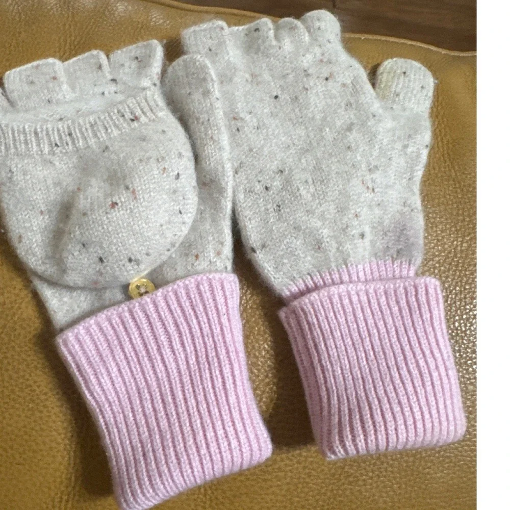 J.Crew Convertible Fingerless  Gloves Speckled Cashmere Blend OLDSTOCK‎  FLAW